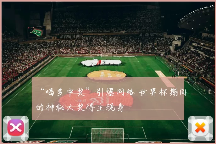 “喝多中奖”引爆网络 世界杯期间的神秘大奖得主现身